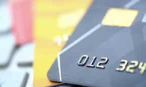 High-quality close-up of credit and debit cards, highlighting technology and security.