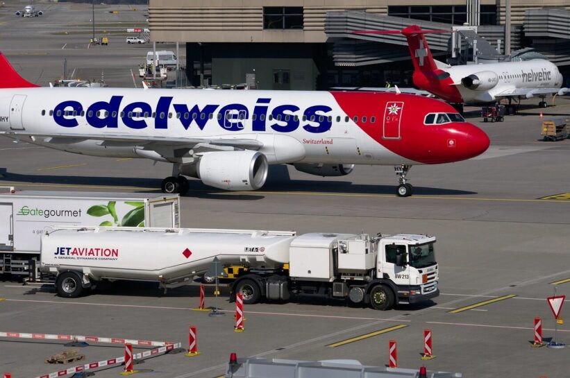 edelweiss, plane, airbus, airport zurich, airport, switzerland, tarmac, jet, transport, aviation, tank vehicle, tanker, fueling, kerosene, truck, tank truck, energy, airport, airport, airport, aviation, tanker, fueling, kerosene, kerosene, kerosene, kerosene, kerosene, truck