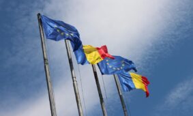 romania, eu, flags, europe, flag, eu flag, european, flutter, blue