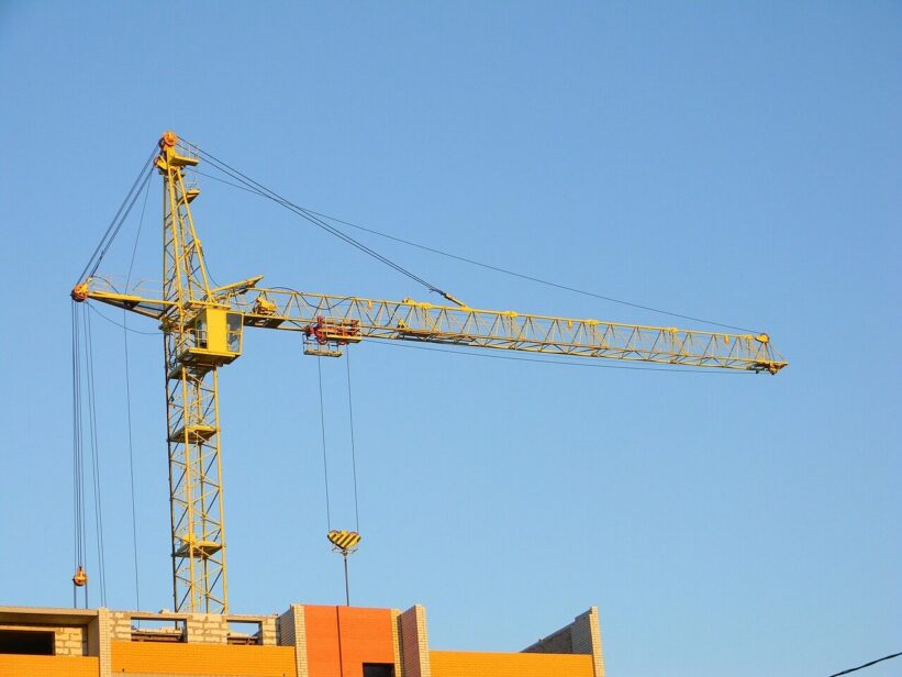 building, construction, lifting crane, jib, multi-storey building, house, home construction, new house, lodging, housing construction, residential construction