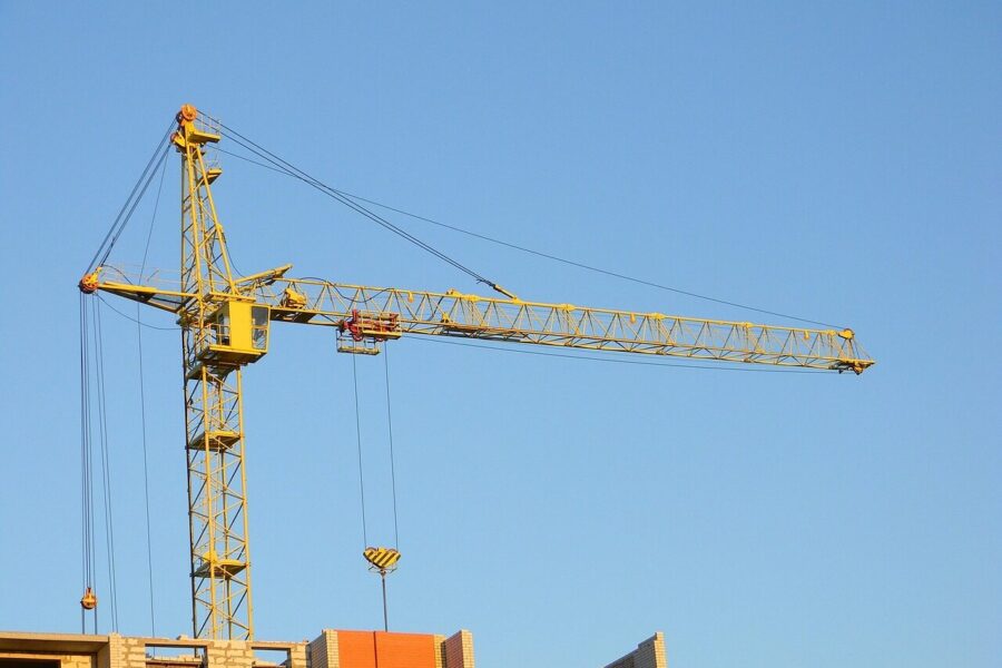 building, construction, lifting crane, jib, multi-storey building, house, home construction, new house, lodging, housing construction, residential construction