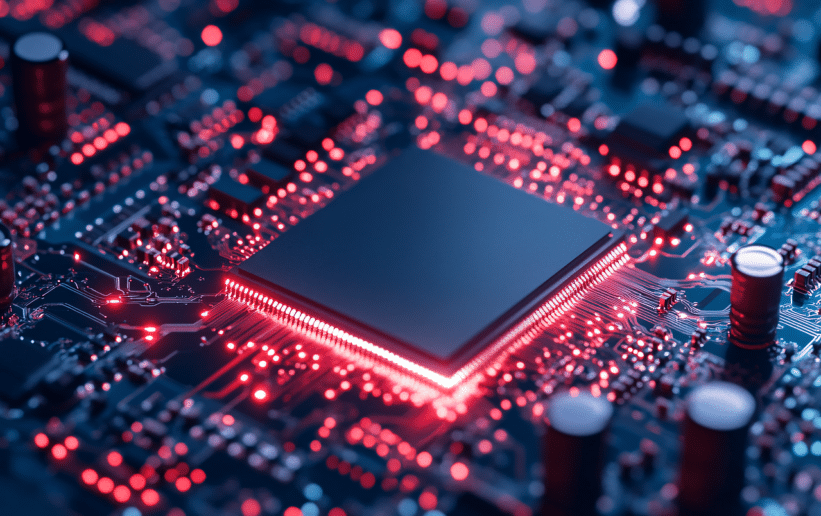 ai generated, cpu, processor, motherboard, circuits, chip, microchip, electronics, technology, computing, hardware, semiconductor, transistors, components, futuristic, glowing, integrated, system, modern, tech