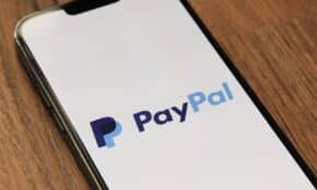 a phone with a pay pay logo on it