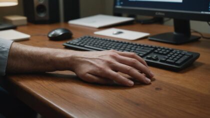 Enkle ergonomigrep ved skrivebordet: Albuepute kan redusere belastning ved PC-arbeid