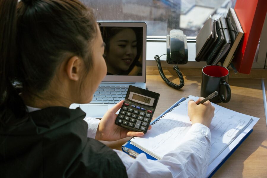 Office desk calculator