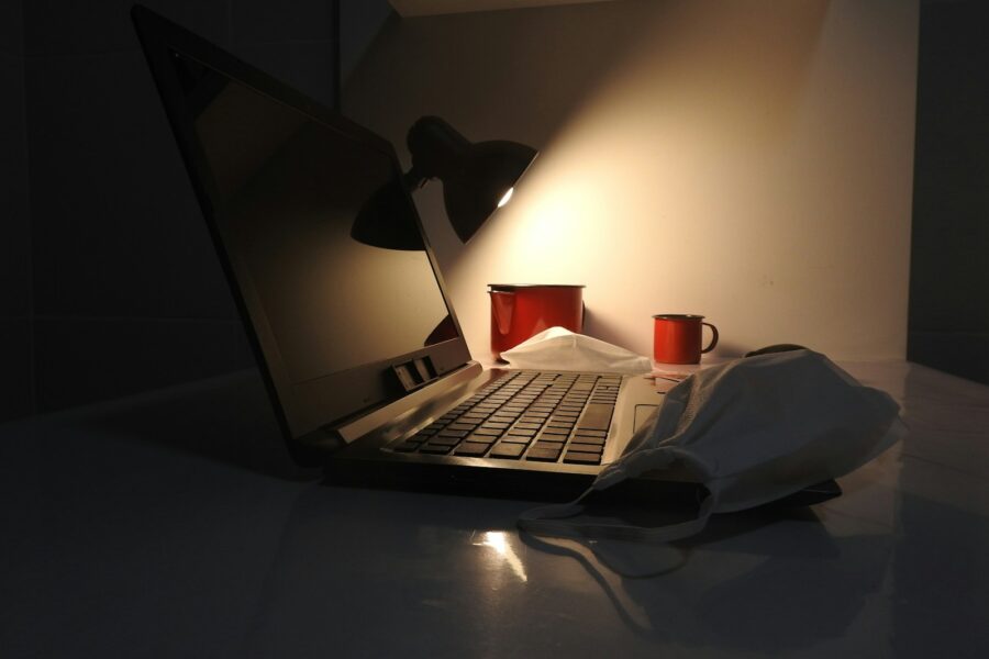 Home office laptop